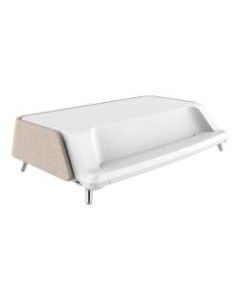 FlexiSpot S6 Monitor Stand And Organizer, 5-5/16inH x 20-1/2inW x 13-5/8inD, White/Tan