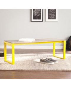 Holly & Martin Beckett Bench, Oak/Citrine