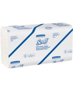 Scott Scottfold Multi-Fold Towels - Low Wet Strength - 9.40in x 12.40in - White - Soft, Absorbent, Hygienic - For Hand - 4375 / Carton