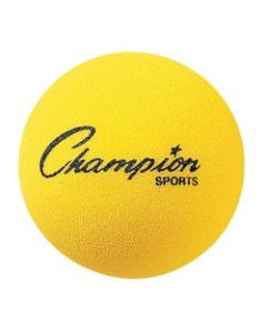 Champion Sports 4in Foam Balls, Yellow, Pack Of 18
