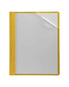 Oxford Premium Clear Front Report Covers, 8 1/2in x 11in, Yellow, Pack Of 25