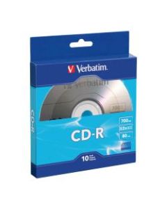 Verbatim CD-R Bulk Box, Pack Of 10