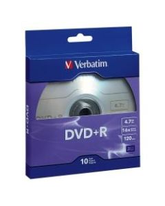 Verbatim DVD+R Bulk Box, Pack Of 10