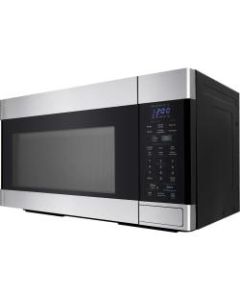 Sharp 1.8 Cu. Ft. 1100W Over-The-Range Microwave Oven (SMO1854DS) - Single - 13.46 gal Capacity - Microwave, Grilling - 10 Power Levels - 1100 W Microwave Power - 12.80in Turntable - Glass - Over The Range - Stainless Steel, Black