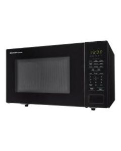 Sharp Carousel 1.1 Cu Ft Microwave Oven, Black