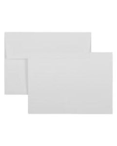 JAM Paper Stationery Set, 5 1/8in x 7in, Set Of 50 White Cards And 50 White Envelopes