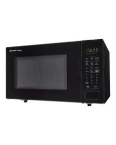 Sharp Carousel 1.4 Cu Ft Microwave Oven, Black