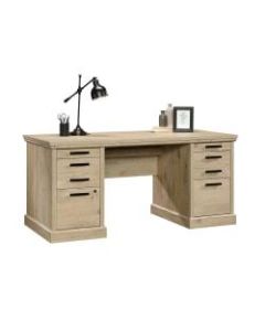 Sauder Aspen Post 65inW Executive Desk, Prime Oak