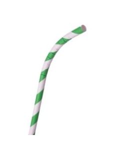 ECO Products Flexible Paper Straws, Green, Case Of 3,200