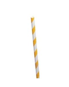 ECO Products Flexible Paper Straws, Yellow, Case Of 3,200