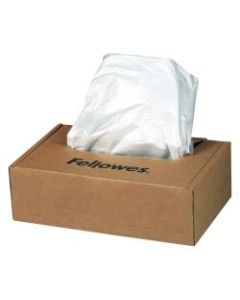 Fellowes Powershred Waste Bags, White, Carton Of 100 Bags