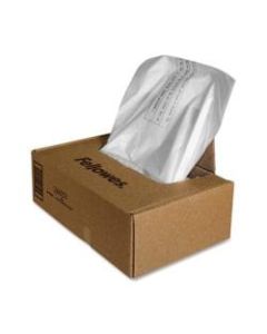 Fellowes Powershred Waste Bags, Clear, Carton Of 100 Bags