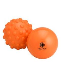 Gaiam Restore Hot & Cold 2-Piece Massage Kit, Orange