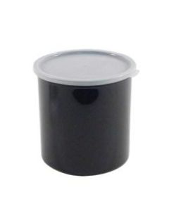 Cambro Crock With Lid, 1.4 Qt, Black