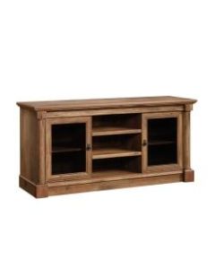 Sauder Palladia Entertainment Credenza For 60in TVs, 28-1/2inH x 59-1/2inW x 18-7/8inD, Vintage Oak
