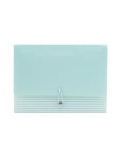 See Jane Work Poly Expanding File Folder, 13-Pocket, Letter Size, 13in Expansion, Blue