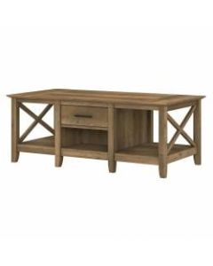 Bush Furniture Key West Coffee Table With Storage, Reclaimed Pine, Standard Delivery