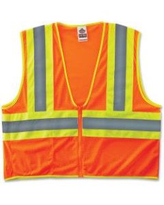 Ergodyne GloWear Safety Vest, 8229Z Economy 2-Tone Type-R Class 2, 2X/3X, Orange