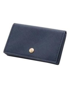 See Jane Work Faux Leather Business Card Holder, Navy