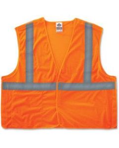 Ergodyne GloWear Safety Vest, 8215BA Econo Breakaway Mesh Type-R Class 2, 2X/3X, Orange