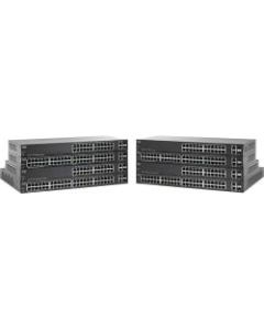 Cisco SG220-26P 26-Port Gigabit PoE Smart Plus Switch - 26 Ports - Manageable - 10/100/1000Base-T, 1000Base-X - 2 Layer Supported - 2 SFP Slots - Desktop, Rack-mountable - Lifetime Limited Warranty
