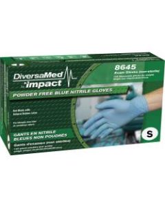 DiversaMed Powder Free Nitrile Exam Gloves, Small, Box Of 100
