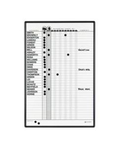 Quartet Classic DuraMax Magnetic Dry-Erase In/Out Board, 24in x 36in, Aluminum Frame With Black Finish