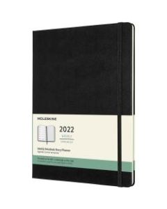 Moleskine Weekly Planner, 7-1/2in x 9-3/4in, Black, January To December 2022, 8056420855753