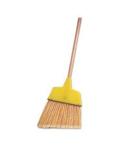 Weiler Plastic Angle Broom, 54in, Light Brown/Yellow