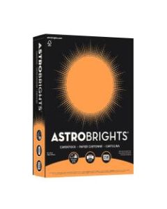 Astrobrights Color Cardstock, 8.5in x 11in, 65 Lb, Cosmic Orange, 250 Sheets