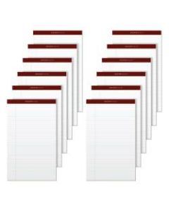 TOPS Docket Gold Premium Writing Pads, 8 1/2in x 14in, Legal Ruled, 50 Sheets Per Pad , White, Pack Of 12 Pads