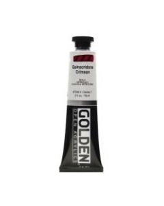 Golden OPEN Acrylic Paint, 2 Oz Tube, Quinacridone Crimson