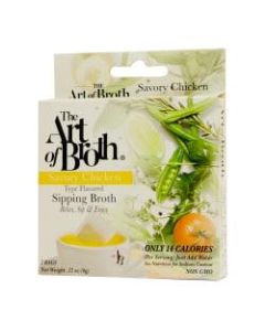 The Art of Broth Chicken Flavored Sipping Broth, 2 Bags Per Box, Case Of 10 Boxes