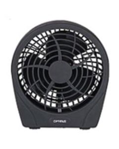 Optimus F-0622 Desk Fan - 152.4 mm Diameter - 2 Speed - Energy Efficient, Quiet, Comfortable Handle - Charcoal
