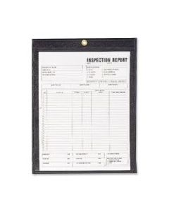 C-Line Stitched Shop Ticket Holders With Black Backing, 8 1/2in x 11in, Box Of 25