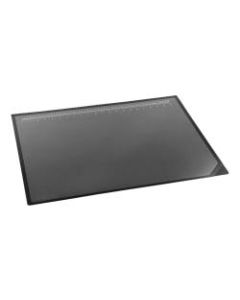 Realspace Tab Lift-Top Desk Pad, 19in x 24in, Black/Clear