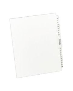 Avery 20% Recycled Avery-Style Premium Collated Legal Index Exhibit Dividers, Side-Tab, 76-100, 8 1/2in x 11in