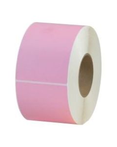 Office Depot Brand Colored Rectangle Thermal Transfer Labels, THL130PK, 4in x 6in, Pink, 1,000 Labels Per Roll, Pack Of 4 Rolls
