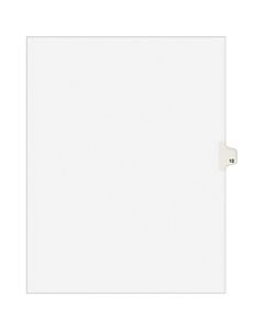 Avery 20% Recycled Side-Tab Legal Index Exhibit Dividers, Tab Title 12, Pack Of 25
