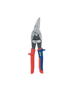IRWIN Left Cut Compound Leverage Aviation Snips, 10in Tool Length