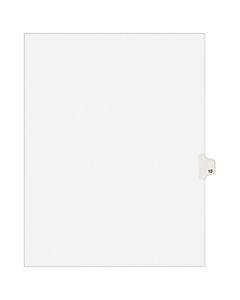 Avery 20% Recycled Avery-Style Collated Legal Index Exhibit Dividers, 8 1/2in x 11in, White Dividers/White Tabs, 15, Pack Of 25