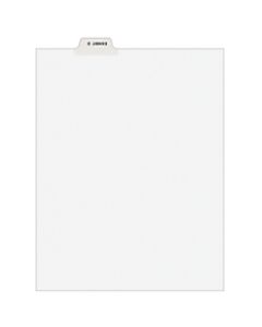 Avery 20% Recycled Bottom-Tab Legal Exhibit Dividers, Exhibit D, 8 1/2in x 11in, Pack Of 25