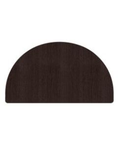 WorkPro Flex Collection Half Round Table Top, Espresso
