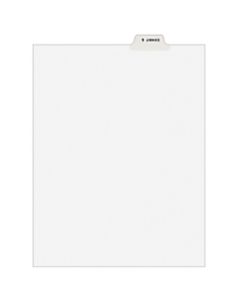 Avery Avery-Style 20% Recycled Collated Legal Index Exhibit Dividers, 8 1/2in x 11in, White Dividers/White Tabs, EXHIBIT G, Pack Of 25
