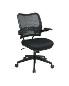 Office Star Deluxe AirGrid Mesh Mid-Back Chair, Black