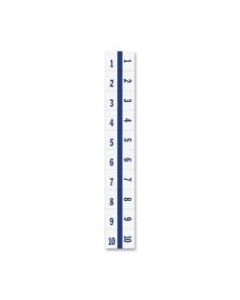 Tabbies Legal Index Divider Tabs, 1-10, Blue Edge, 10 Dividers Per Set, Pack Of 100