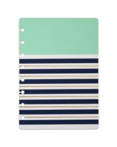 TUL Discbound Notebook Covers, Junior Size, Mint Stripes, Pack of 2 Covers
