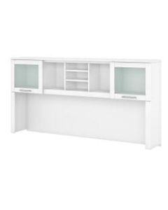 Bush Furniture Hutch For L-Shaped Desk, 72inW, White, Standard Delivery