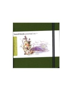 Hand Book Journal Co. Travelogue Drawing Journals, Square, 5 1/2in x 5 1/2in, 128 Pages, Cadmium Green, Pack Of 2