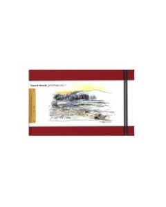 Hand Book Journal Co. Travelogue Drawing Journals, Landscape, 5 1/2in x 8 1/4in, 128 Pages, Vermilion Red, Pack Of 2